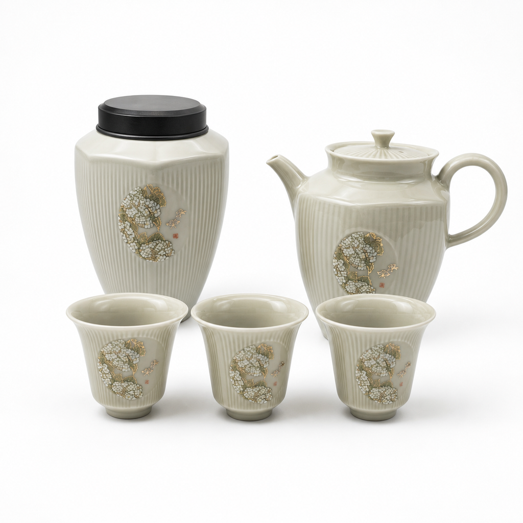 Pinyue Honey-Glaze Gongfu Tea Gift Set on a clean white studio background
