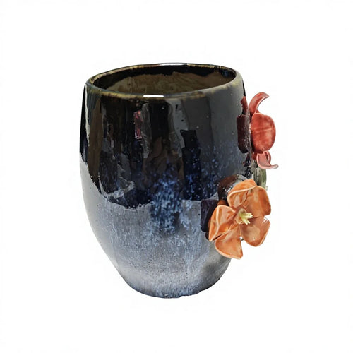 3D Floral Ceramic Mug Side View