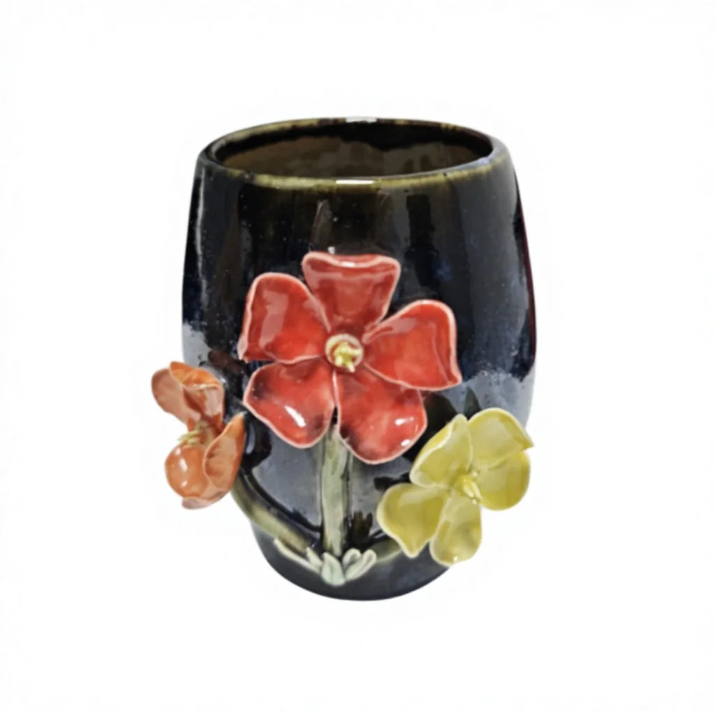 3D Floral Ceramic Mug Main Image