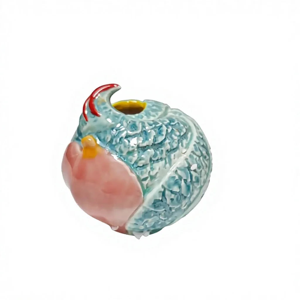 Artisan Bird-Shaped Ceramic Relief | Decorative Zen Home Art Piece