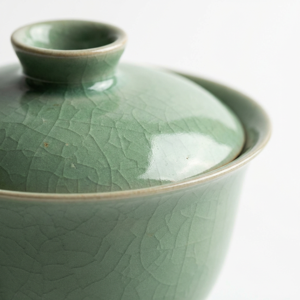 Luxury Handcrafted Celadon Gaiwan Tea Set | Literati Kung Fu Tea Ware