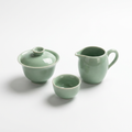Luxury Handcrafted Celadon Gaiwan Tea Set | Literati Kung Fu Tea Ware