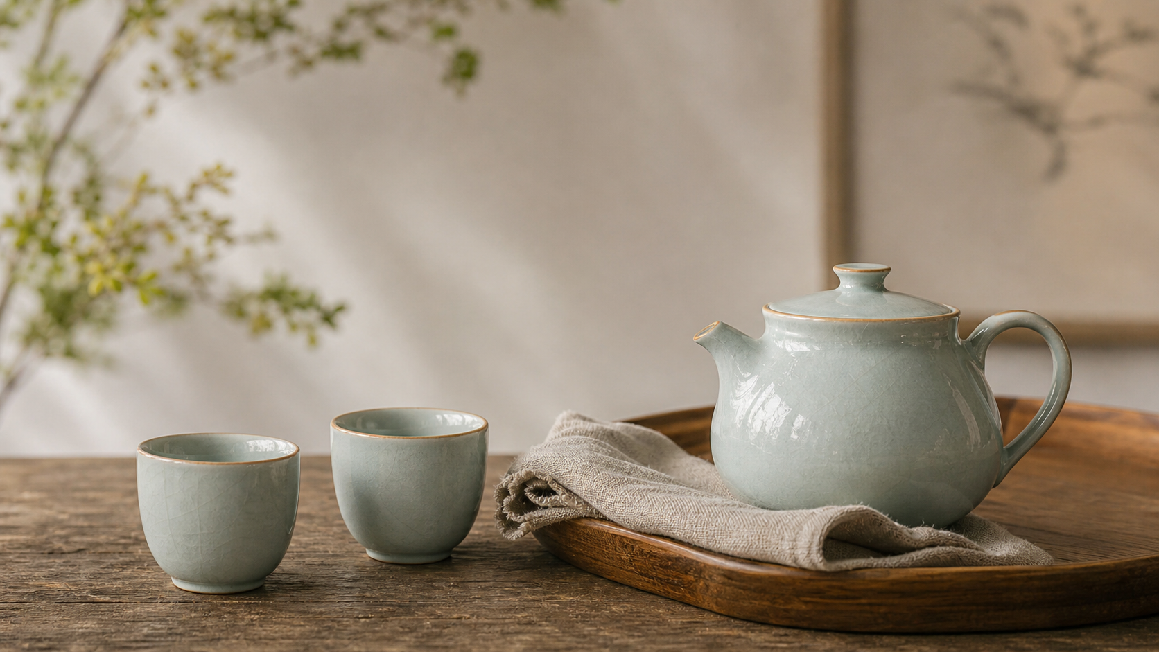 JadeCollective celadon tea set lifestyle banner