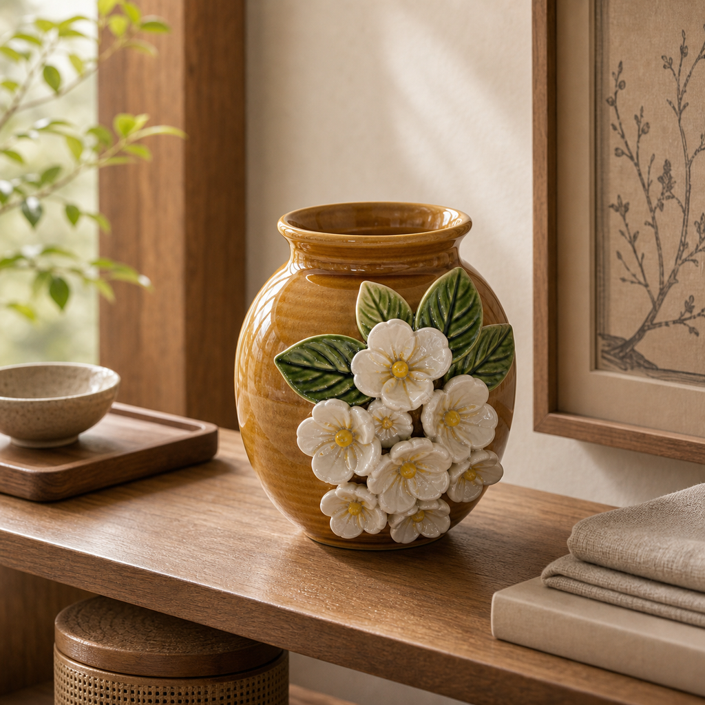 Verdurous Flora ceramic relief decor lifestyle scene 4